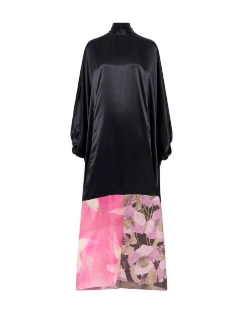 Marine Serre DEADSTOCK UPCYCLED SILK SCARVES OVERSIZE LONG DRESS