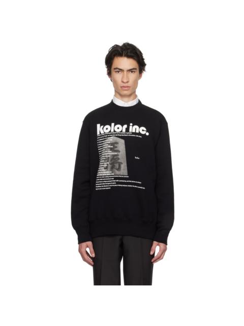 Kolor Black Printed Sweatshirt