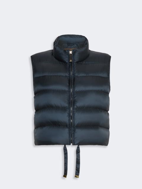 Max Mara FAVILLA Water-repellent padded cropped gilet - MIDNIGHTBLUE