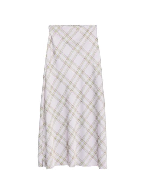 MARQUES’ALMEIDA tartan-pattern maxi skirt