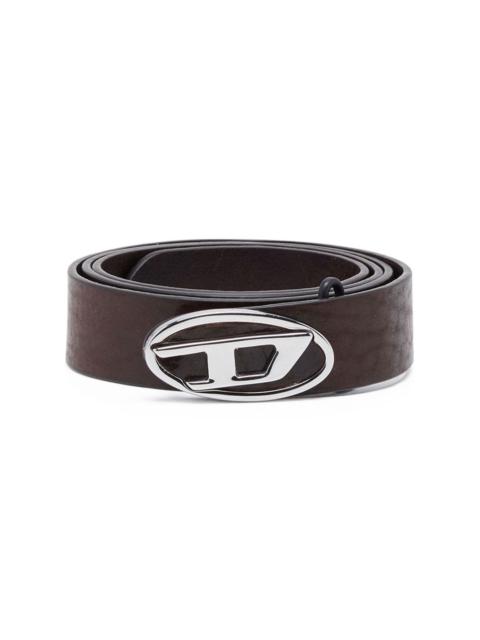 1DR logo-buckle leather belt