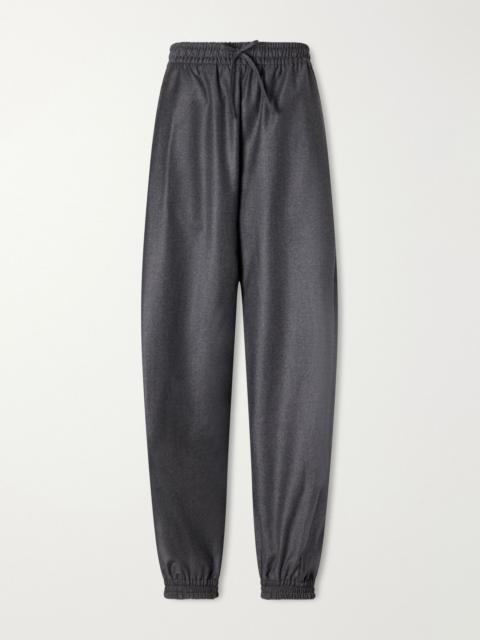 RÓHE Virgin wool wide-leg balloon pants Dark gray