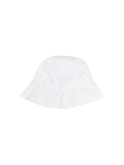 crochet-knit bucket hat