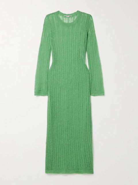 Stella McCartney + NET SUSTAIN open-knit alpaca-blend midi dress