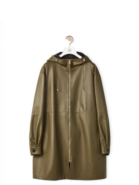 Loewe Hooded coat in nappa