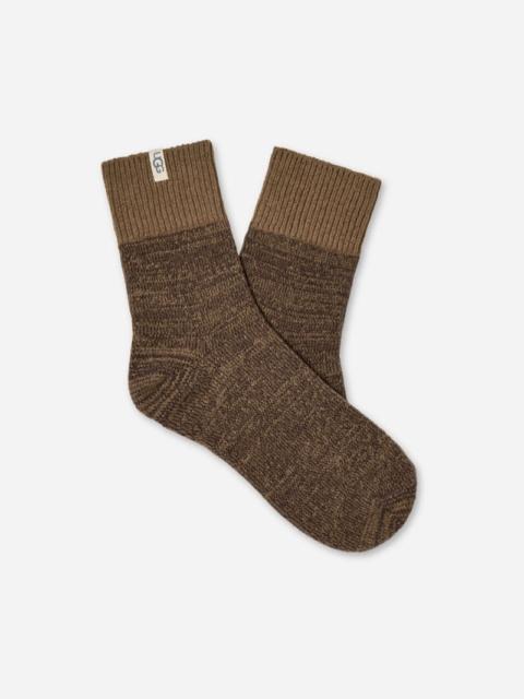 UGG ® Women's Rib Knit Slouchy Quarter Knit/Recycled Materials in Coffee Grounds