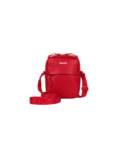 Supreme Leather Shoulder Bag "FW 23 - Red"