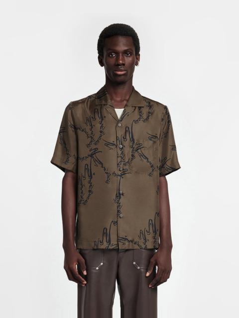 Printed Silk-Twill Shirt