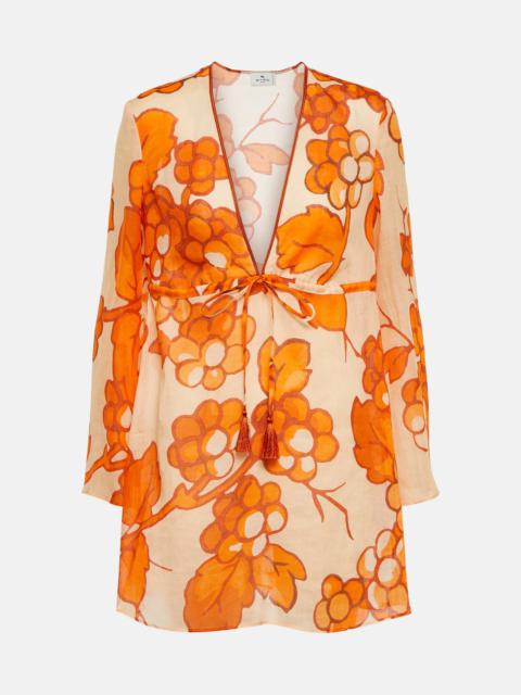 Etro Printed ramie tunic