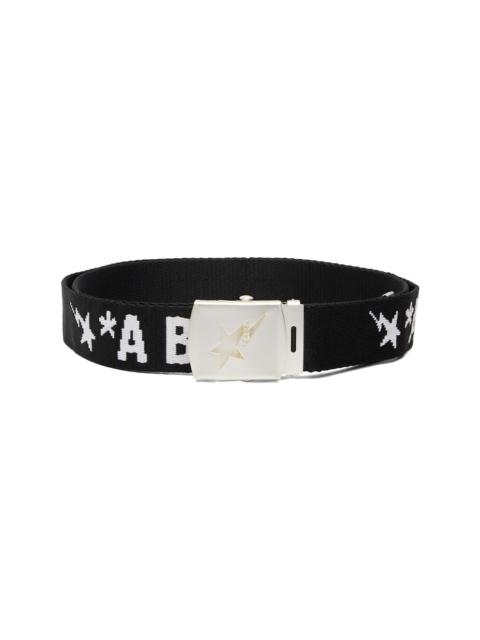 A BATHING APE® Black Logo GI Belt