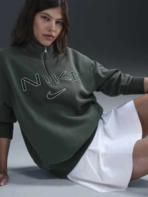 Nike Nike Sportswear Phoenix Fleece Women's Oversized 1/4-Zip Logo Top