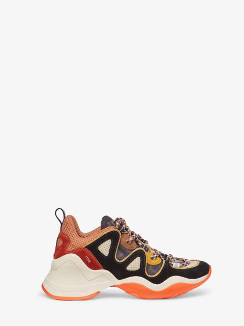 FENDI Low-tops in black suede