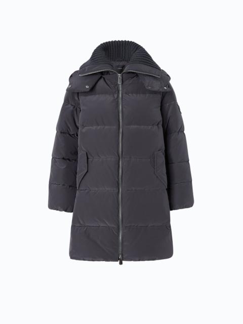 PINKO DOWN JACKET IN WATER-REPELLENT TECHNICAL CANVAS