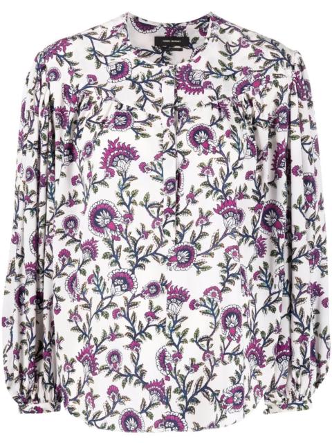 Isabel Marant Brunille floral-print blouse