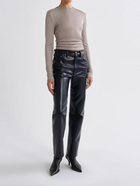 AGOLDE DELPHI SLIM TEE (VISCOSE) IN TAUPE