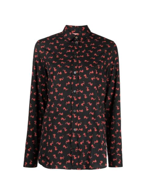 Paul Smith abstract-pattern button-up shirt
