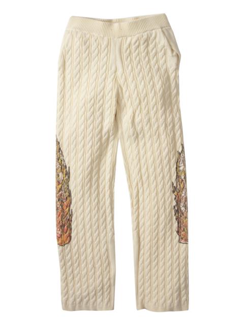 WHO DECIDES WAR FLAME GLASS CABLE KNIT LOUNGE PANTS