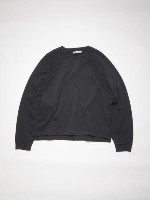 Logo tape sweatshirt - Black