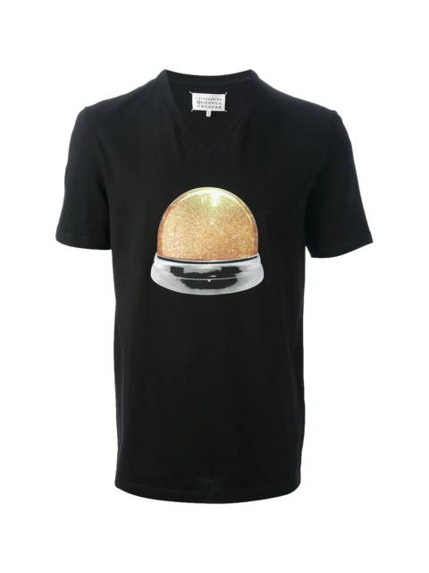 MM6 Maison Margiela Snow Globe V-Neck T-Shirt "Black" S50GC0352 S21058 005S