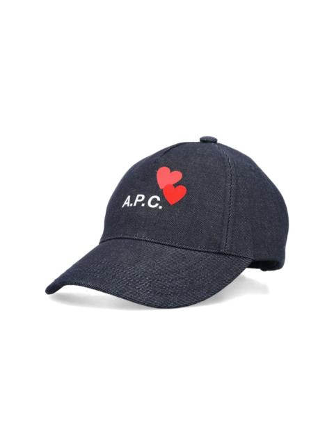 A.P.C. Eden Blondie denim baseball cap