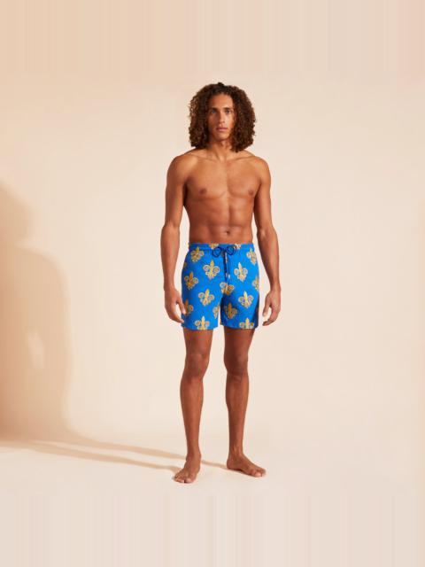 Men Swim Trunks Embroidered Fleur de Poulpe - Limited Edition