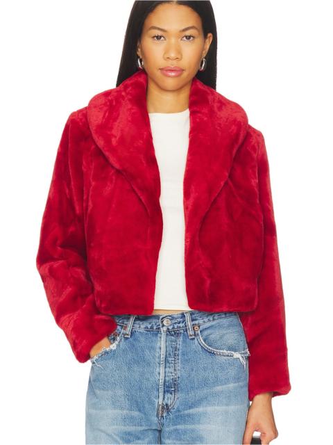 BLANKNYC Cropped Faux Fur Coat