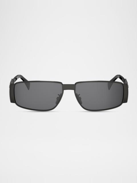 CELINE Men's Triomphe Metal Rectangle Sunglasses