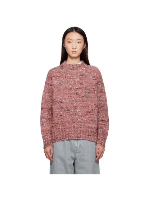RÓHE Pink Melange Crewneck Sweater