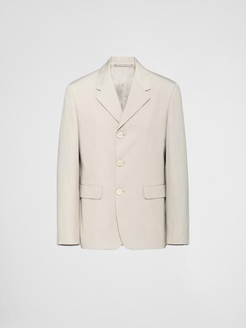 Prada Single-breasted mohair wool jacket