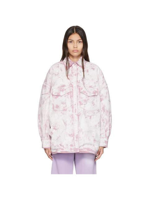 THE ATTICO Pink Painted Jacket