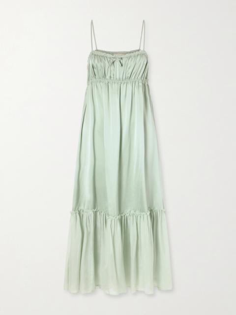 ULLA JOHNSON Marielle Silk Maxi Dress