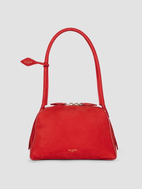 Alaïa Women's Le Bouledogue Small Nubuck Bowling Bag - Red