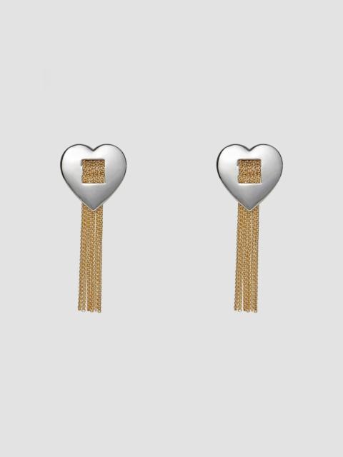 LELE SADOUGHI Women's Desert Metal Sweetheart Two-Tone Fringe Earrings - Desert Metal