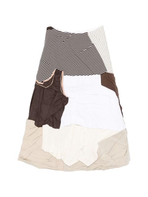 Moschino patchwork midi skirt