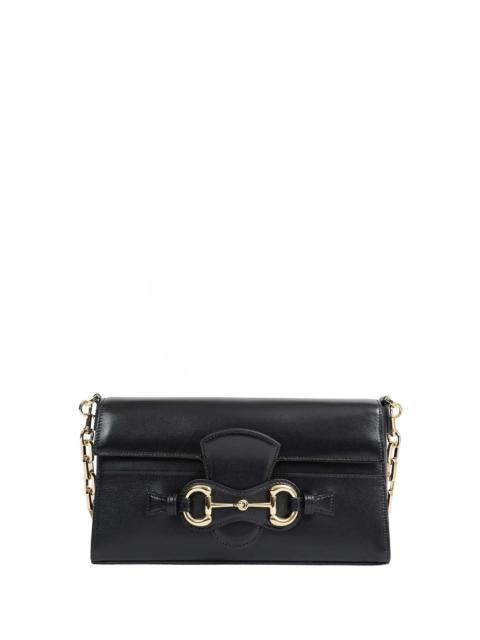 GUCCI Horsebit Ristretto Medium Shoulder Bag