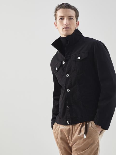 Brunello Cucinelli Dyed comfort denim four-pocket jacket