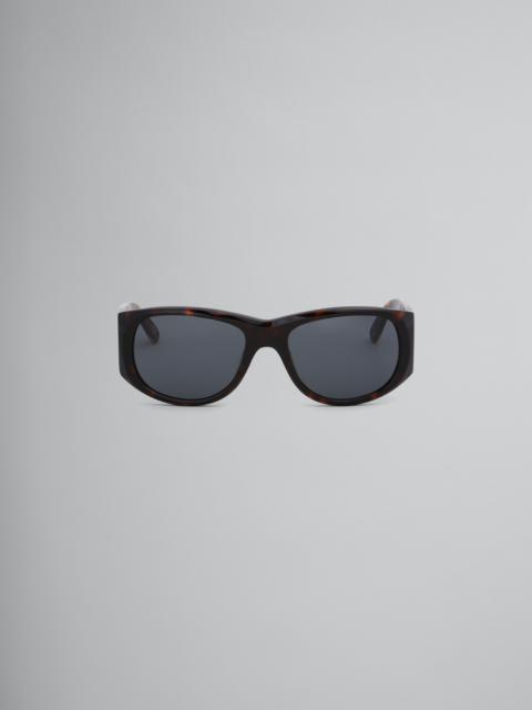 Marni TORTOISESHELL ORINOCO RIVER ACETATE SUNGLASSES