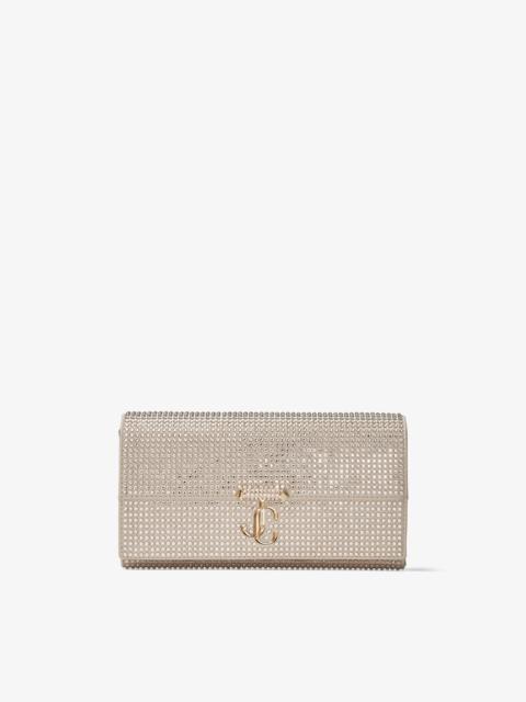 JIMMY CHOO Avenue Wallet With Chain
Champagne Crystal Satin Wallet with Chain