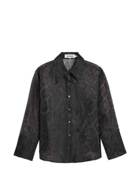 APPARIS Tyra leopard-print shirt