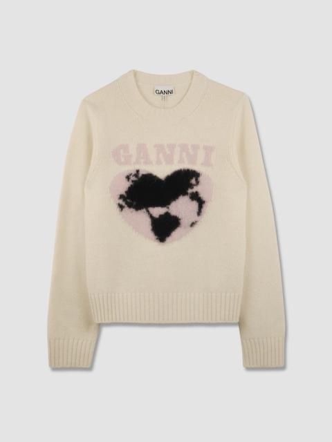 GANNI Graphic Soft Wool Sweater Mi