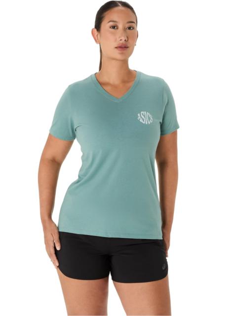 Asics WOMEN'S ASICS NATURE V-NECK SHORT SLEEVE TEE
