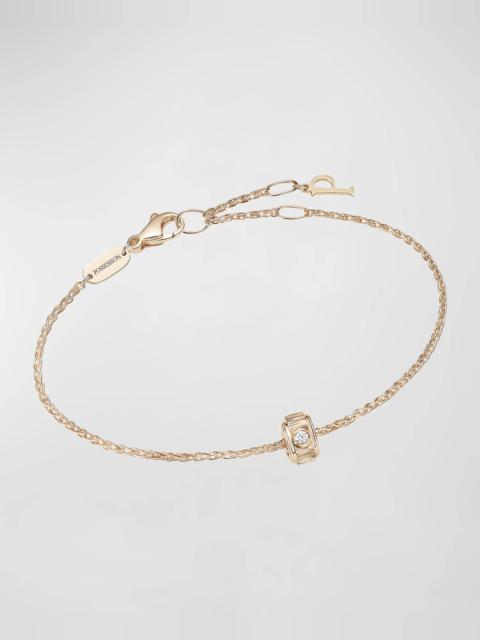 Piaget 18K Pink Gold Possession Decor Palace Soft Bracelet with Single Diamond