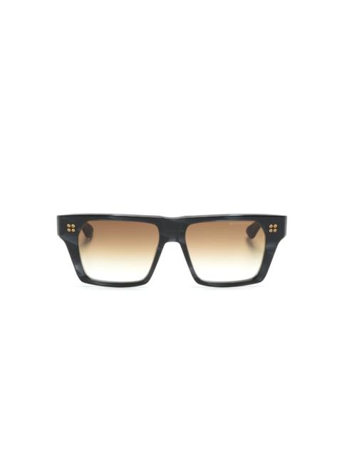 logo-print square-frame sunglasses