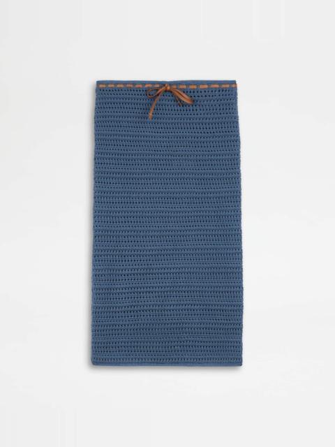 Tod's SKIRT IN CROCHET - BLUE