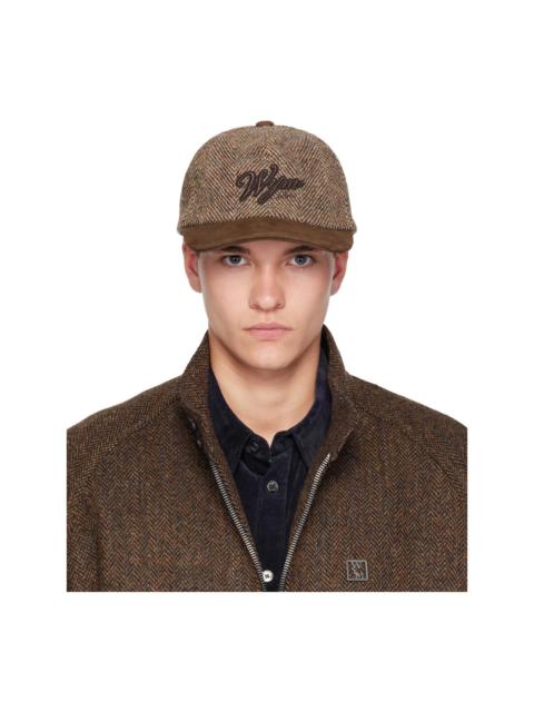 Wooyoungmi Brown Herringbone Cap