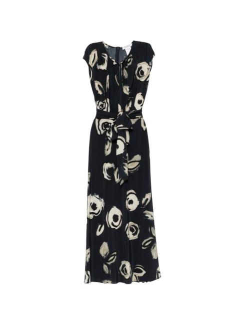 Max Mara floral-print tie-waist dress