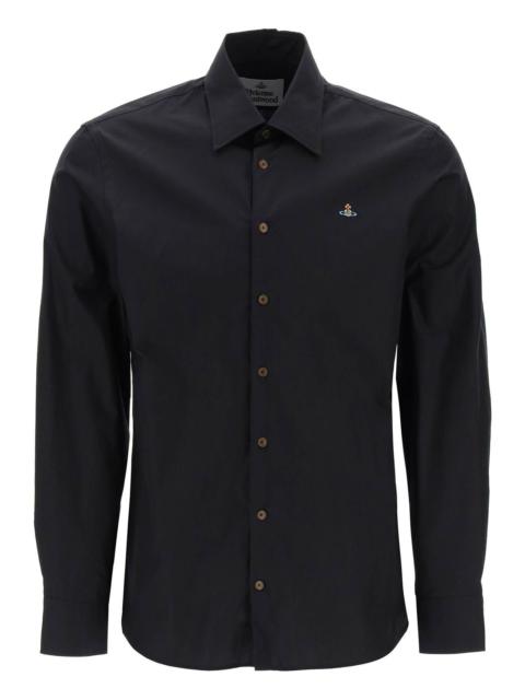 Vivienne Westwood GHOST SHIRT WITH ORB EMBROIDERY