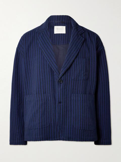 KARDO Hugh 2.0 Unstructured Striped Cotton Suit Jacket
