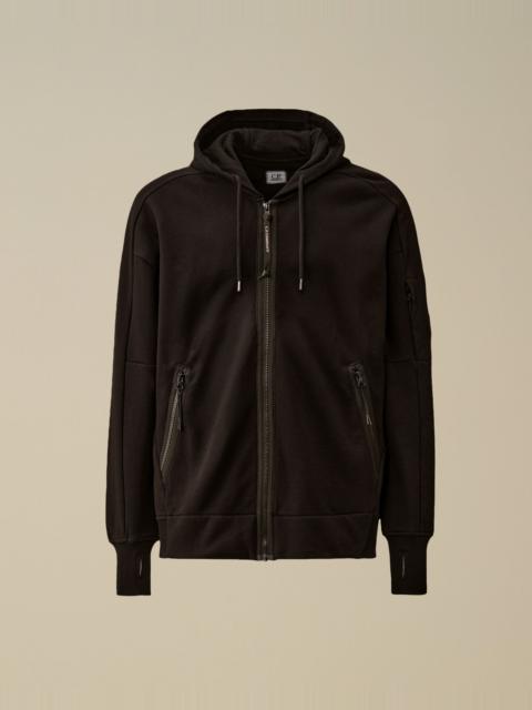 C.P. Company Diagonal Raised Fleece Full Zip Hooded Sweatshirt