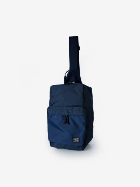 Iron Heart POR-FOR-SSB-BLU Porter - Yoshida & Co. - Force Sling Shoulder Bag - Blue